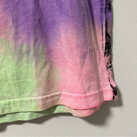 Vintage 80s/90s Land n Sea Tropical Hibiscus Tie Dye Tank Top Muscle Tee Vacay - Picture 11 of 12